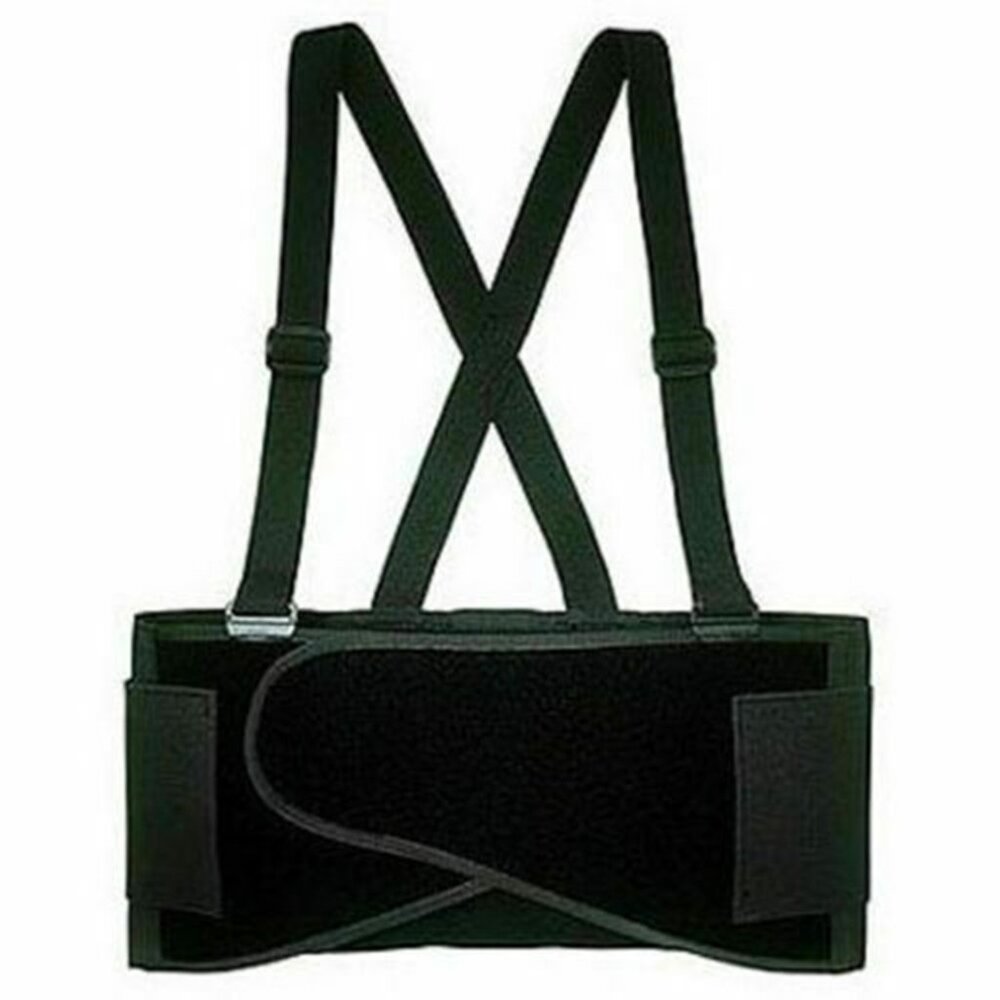 Heavy Duty Weight Lift Lumbar Lower Back Waist Support Belt Brace Suspender Work